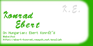 konrad ebert business card
